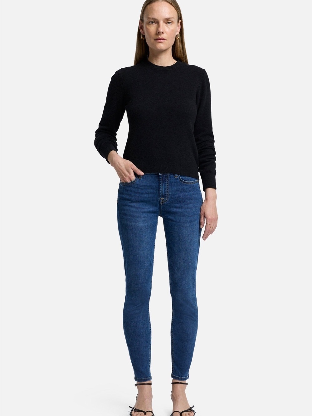 7 For All Mankind b(air) The Ankle Skinny Jeans